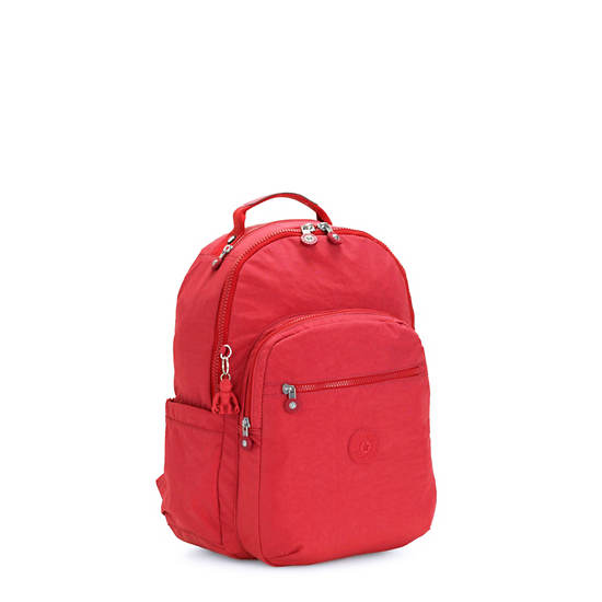 Kipling Seoul Small Klassieke Tablet Rugzak Rood | BE 1609QM